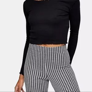 Crop Top by Topshop with Lettuce Hem
